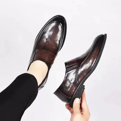 Men's soft leather casual shoes