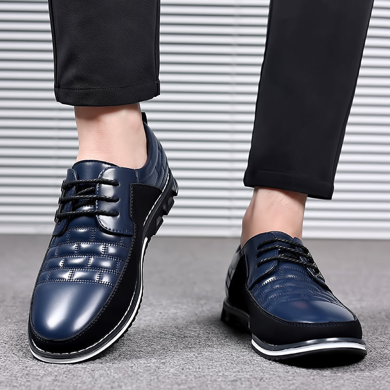 men's large size casual leather shoes