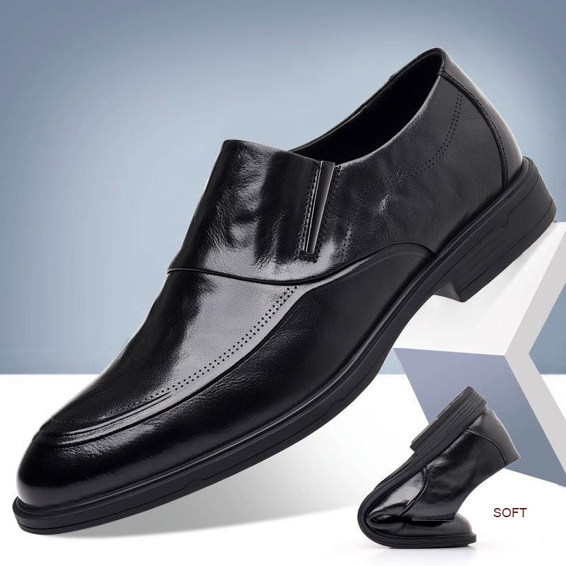 Men's soft leather casual shoes